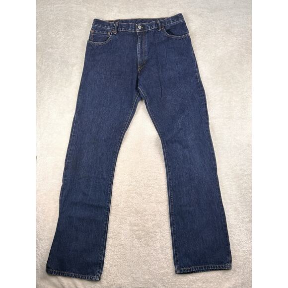 Levis 517 Jeans Mens Sz 36x36 Blue Bootcut Zip fly Dark Wash denim Western - Picture 1 of 7